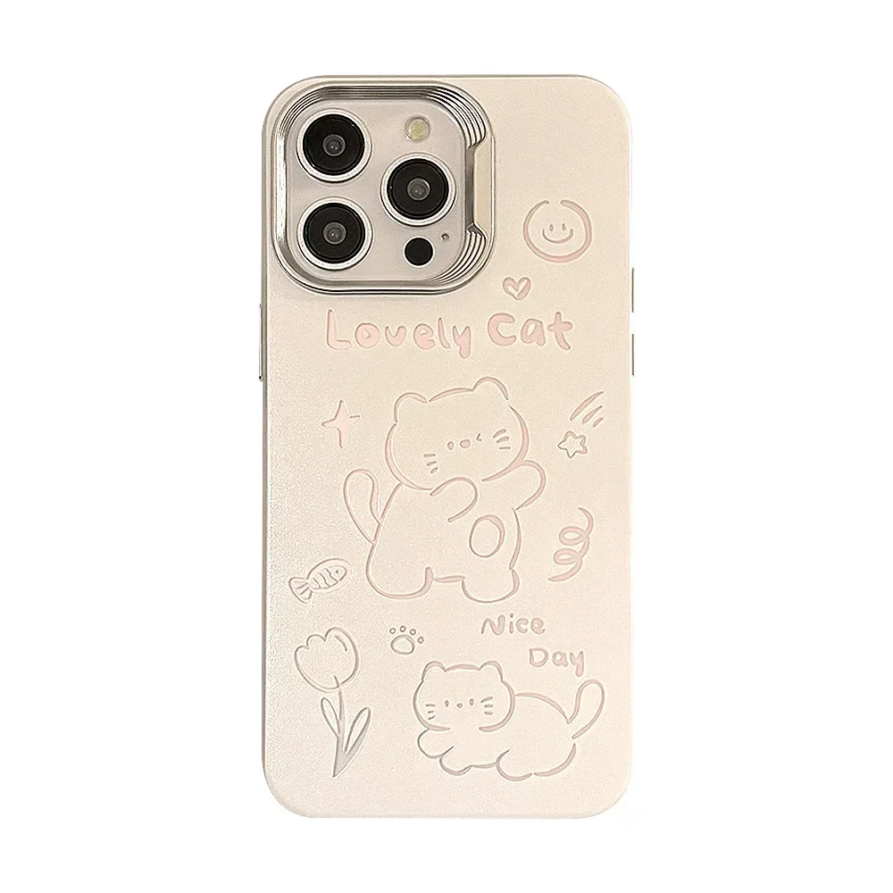 Funda de teléfono con dibujos animados para iPhone, carcasa a prueba de golpes para iPhone 16, 15, 14, 12, 13, 11 Pro Max Plus, X, XR