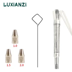 LUXIANZI Portable Electric Tin Sucker Replacement Core With 3 Suction Nozzle For Solder suction Desoldering Weld solder Tool