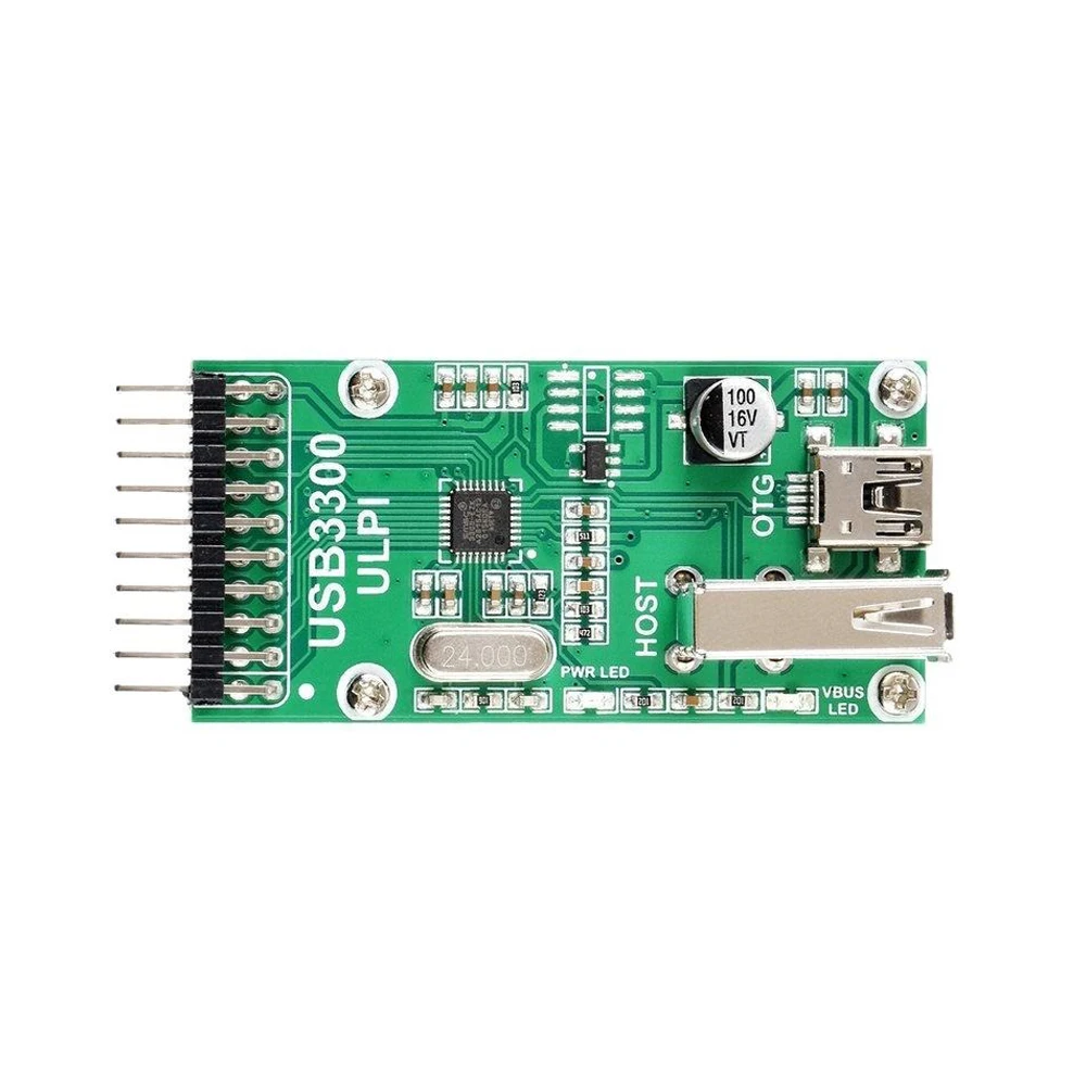 ​USB PHY Communication Module High Speed 480Mbps ULPI Interface Support Host Device OTG Mode with Dual USB A Port 24MHz Crystal