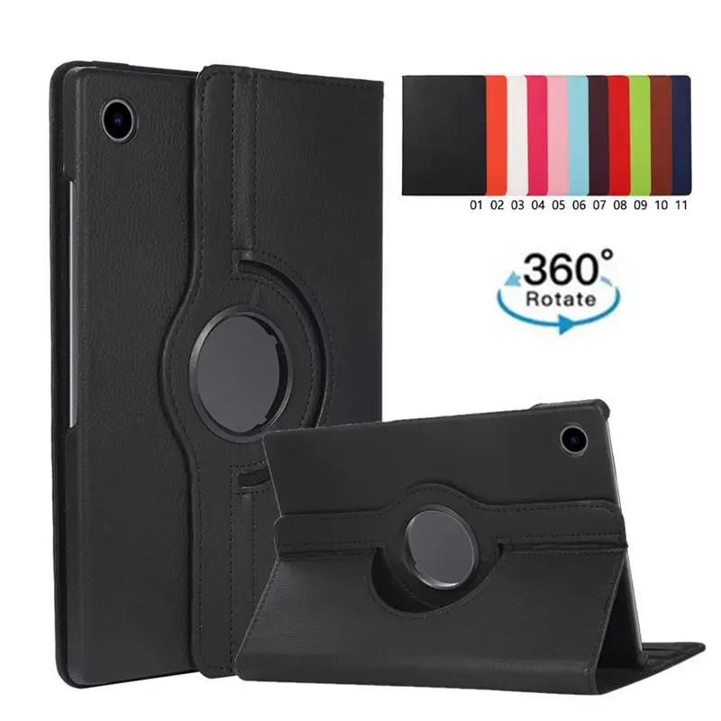 For Samsung Galaxy Tab A8 2021 10.5 Smart Case 360 Degree Rotation Stand Cover For Samsung SM-X200 SM-X205 10.5\