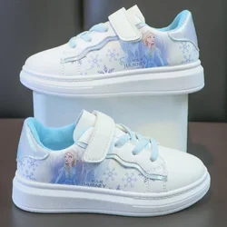 Disney Kids Girls Shoes 2024 New Children Sneakers Girls Elsa Frozen Princess scarpe sportive Casual scarpe da studente scarpe per adolescenti