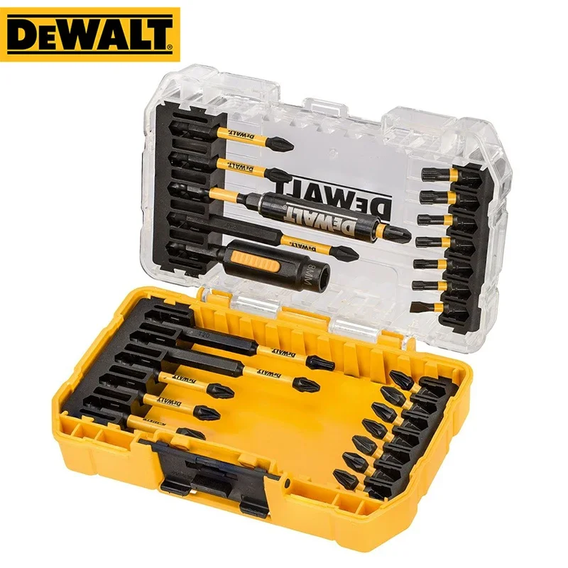 DEWALT 25 Piece Extreme Flextorq Bit Impact Ready Torsion Zone S2 Steel Impact Diver Screw Bits Power Tool Accessories DT70730T