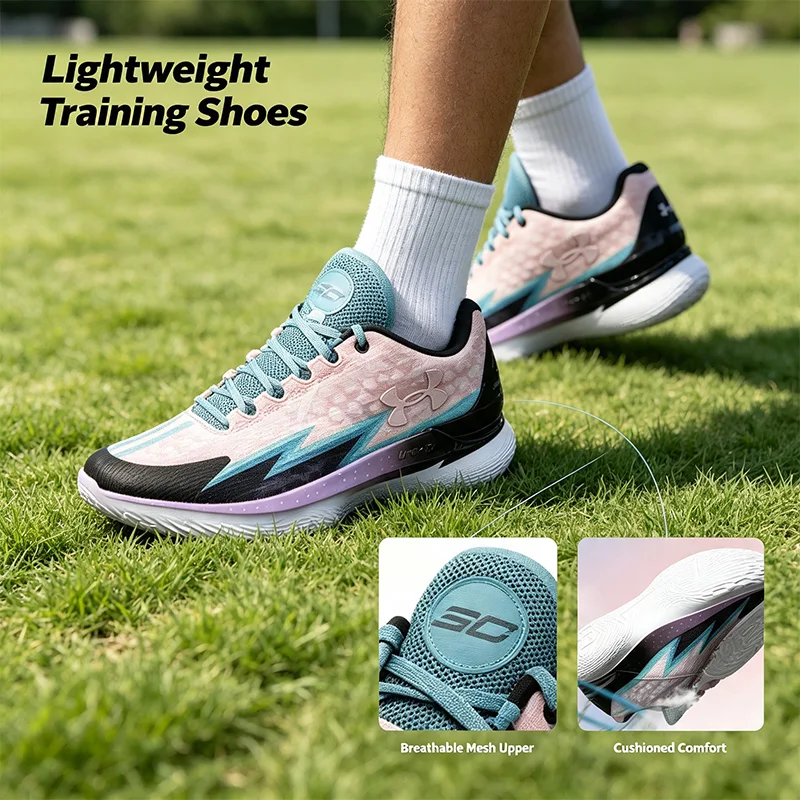 Under Armour Lightweight Running Shoes for Women Men Breathable Cushioned Training Sneakers Non-Slip Athletic Walking  Footwear
