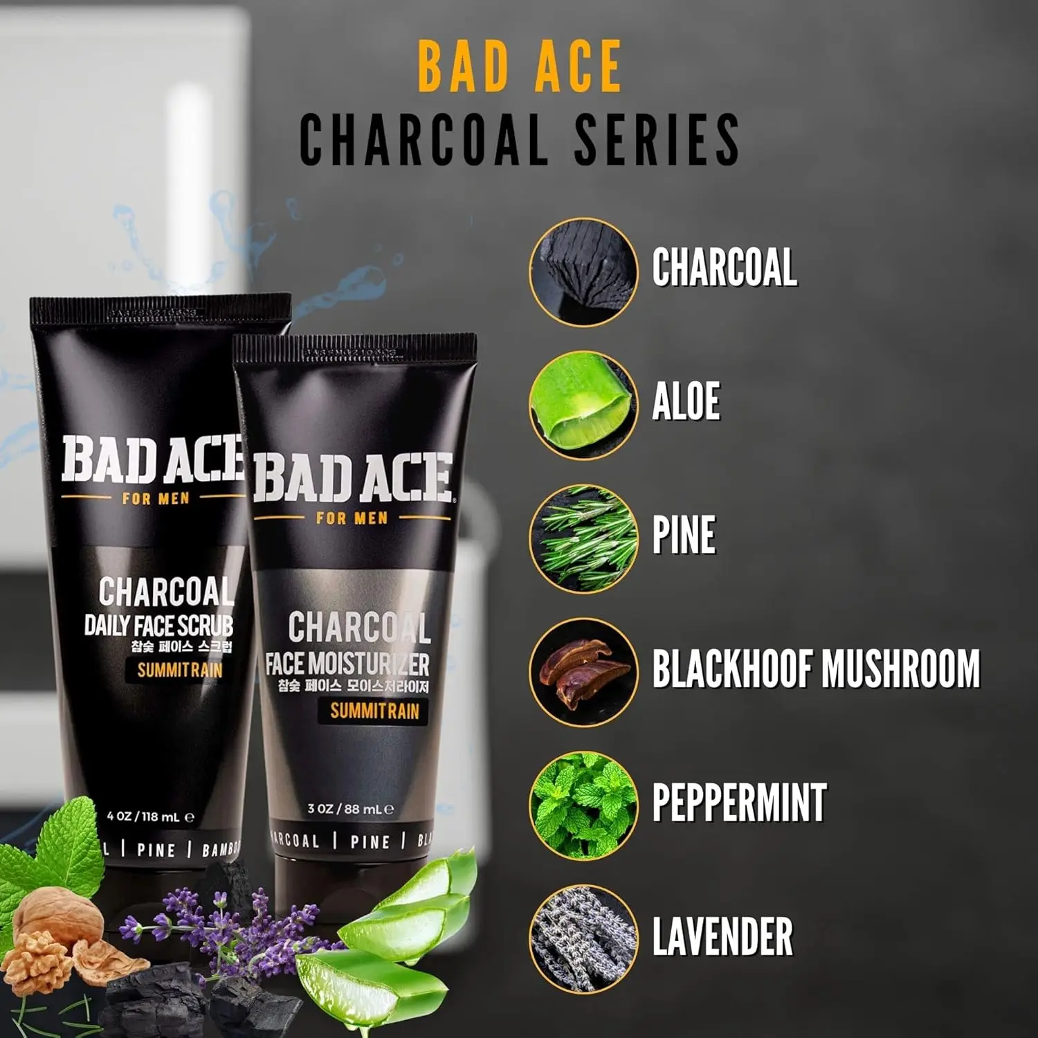 ซีรีส์ Aqua & Charcoal | สกินแคร์เกาหลี, ผลิตภัณฑ์ดูแลดูแลผิวพรรณ & บำรุงผิวสำหรับผู้ชาย | ครีมโกนขน