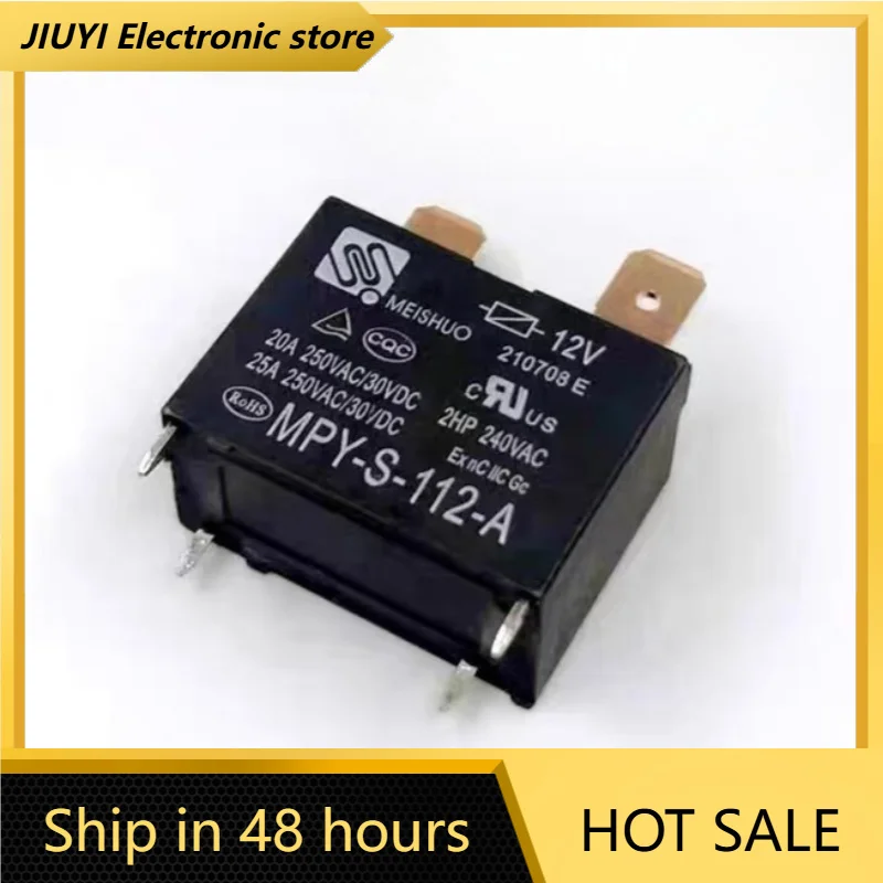 OEM 1pcs/lot MPY-S-112-A Power Relay 12VDC 25A 4Pin Normally Open Air Conditioner Water Heater Control Relay