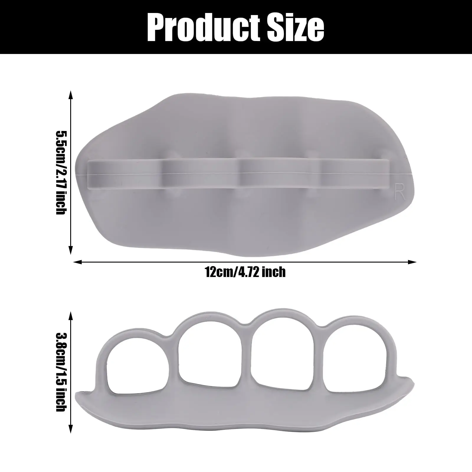 Upgraded Anti-Slip Grips for Weight Lifting Pull-Ups Gym Training Ergonomic Rubber Hand Protector Strengthener Handle Glove