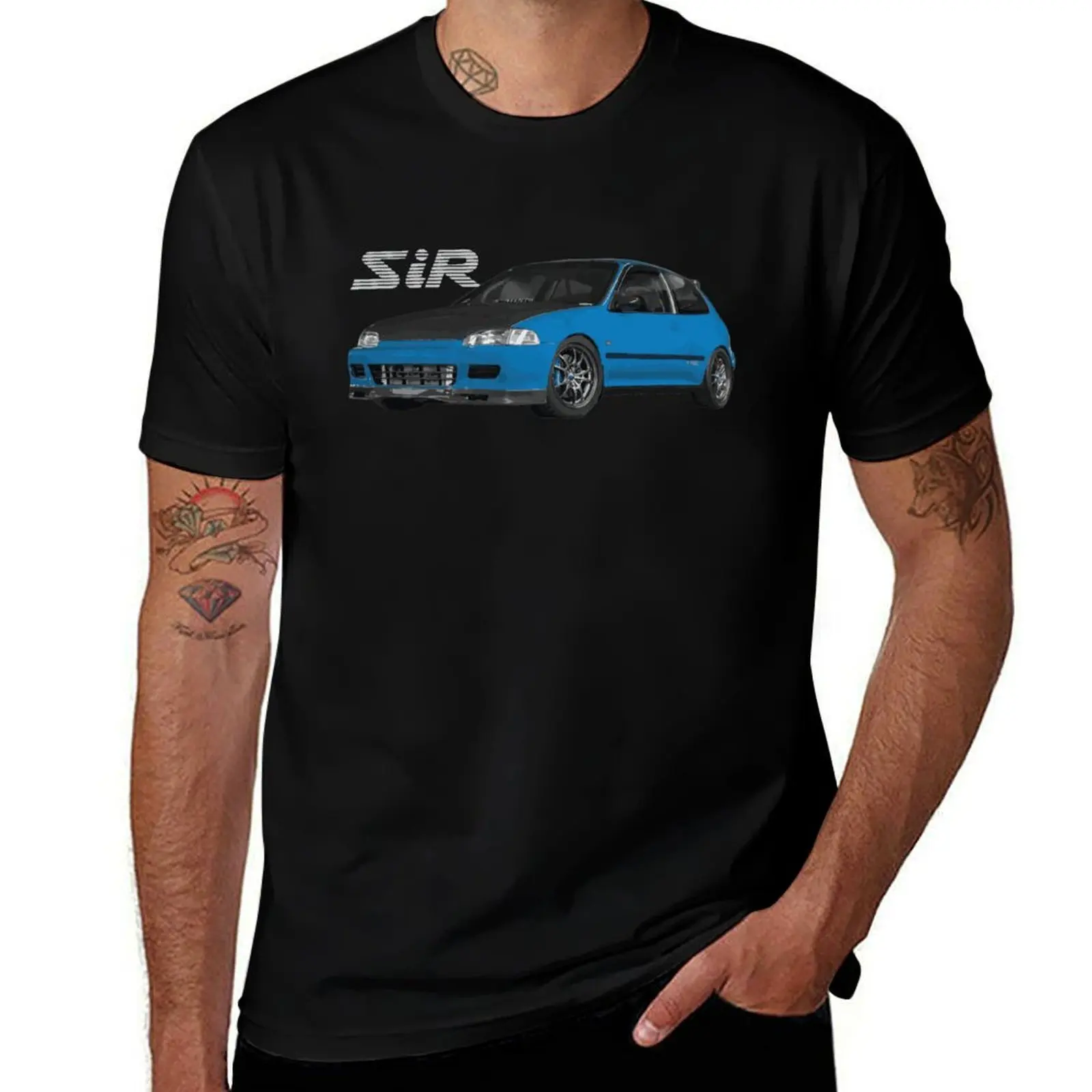 EG hatch B16 DOHC VTEC SiR T-Shirt Big and Tall Casual T-Shirt