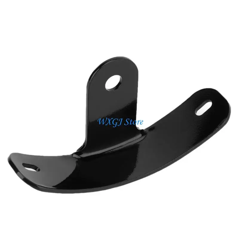 37JE Black Vertical Curved Mount License Plate Bracket Holder No Cutting Required Optimized Weight Distribution