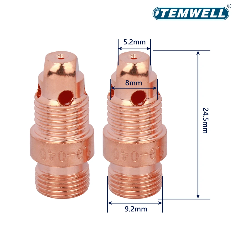 5/10Pcs 1.0/1.6/2.4/3.2mm TIG Collet body Stubby 17CB20 0.040