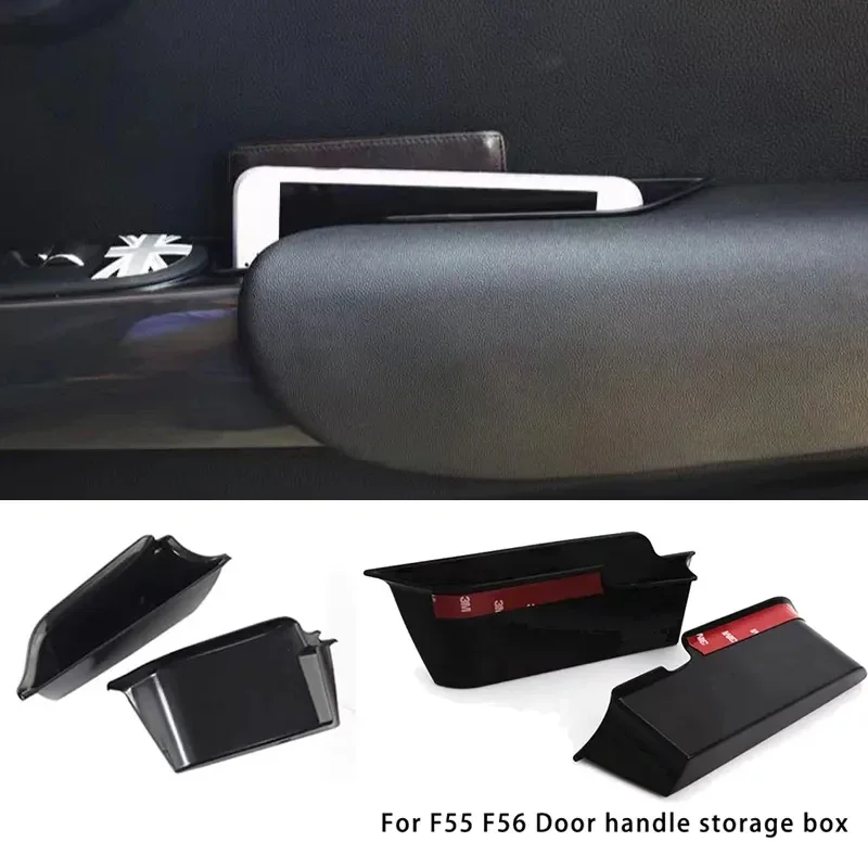 Für Mini Cooper F56 F55 Lagerung Box Für Auto Türgriff Unterstützung Vorne Und Hinten Halten Telefon Schlüssel Sitz Organizer Box Auto zubehör
