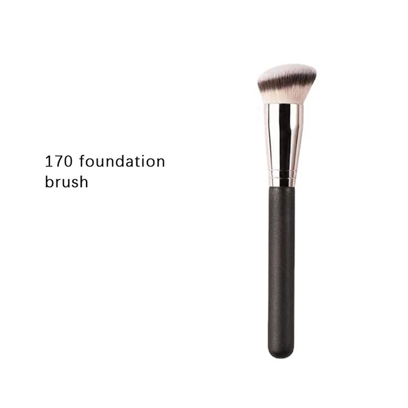 แปรงสำหรับแต่งหน้ารองพื้นคอนซีลเลอร์ครีมน้ำวงกลมสีเข้มสังเคราะห์เครื่องมือความงามแปรงคอนทัวร์เครื่องสำอาง