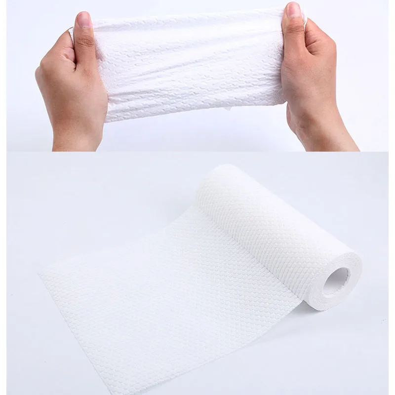 Kitchen Disposable Rags Thicken Reusable Non-Woven Cleaning Cloths Household Washing Dishcloths Cloth Paper Towels Scouring Pads