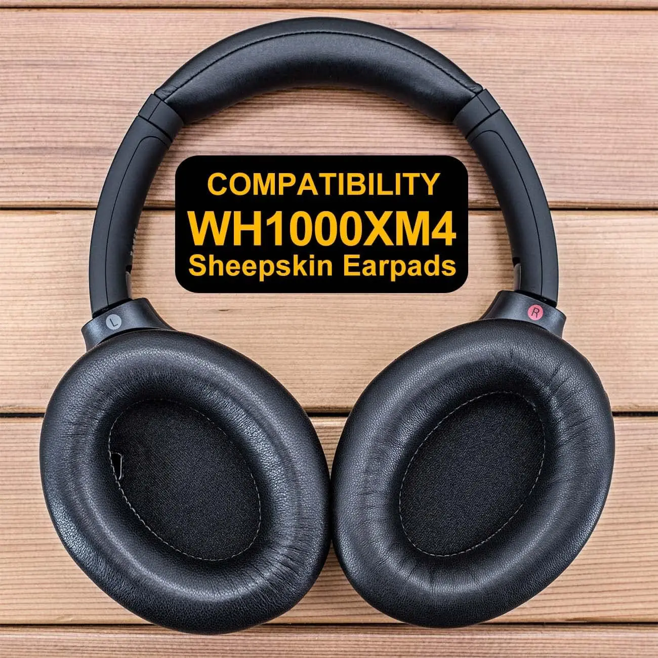WH-1000XM4 sheepskin ear pad-compatible WH-1000XM4 WH1000XM4 with soft memory foam ear pad (WH1000XM4 sheepskin leather)