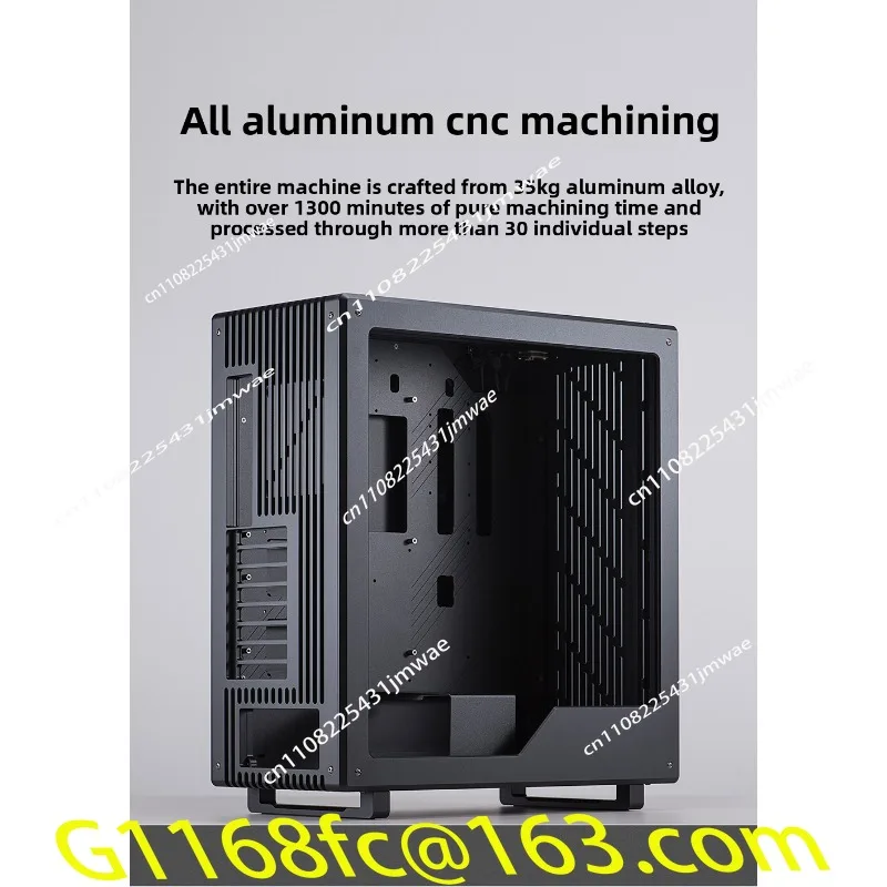 High Quality M60 All Aluminum Computer Case, Fully Tower Split Water-cooled Desktop Side Pass Through