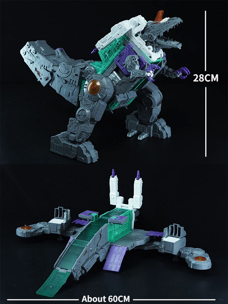 In Stock Transformation Poseidon No.BSD01 Trypticon Three Changes Mechanical Dinosaur Base Robot Action Figures Toy Collection