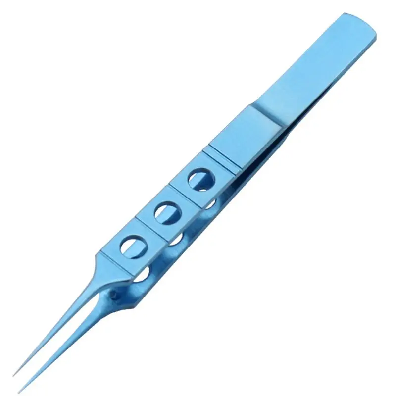 BOFO Ophthalmic Micro Tweezers Titanium Microsurgical Forceps Eyelid Forceps Ophthalmic Eye Instruments 11CM