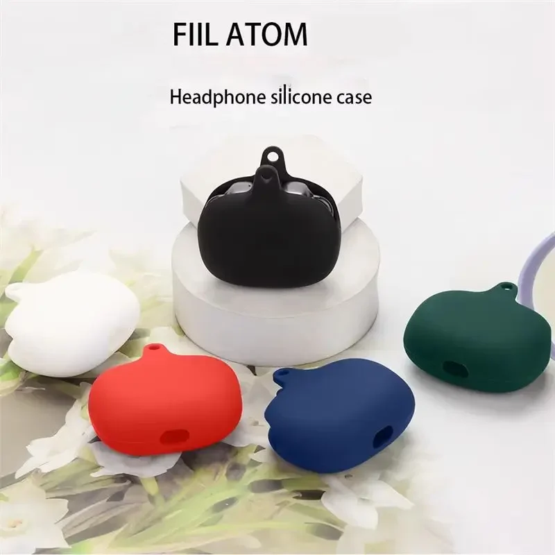 Skinlee For FILL ATOM Case Wireless Headphone Protector Liquid Silicone Case For FILL ATOM Protect Cover