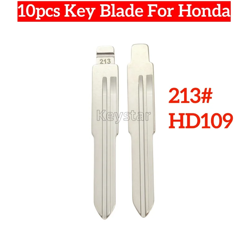 

10pcs 213# HD109 Motorcycle Motor Key Blade for KD KEYDIY Xhorse Remote for Honda Motor VTEC1 CB1300 CBR600 900 929 CB400