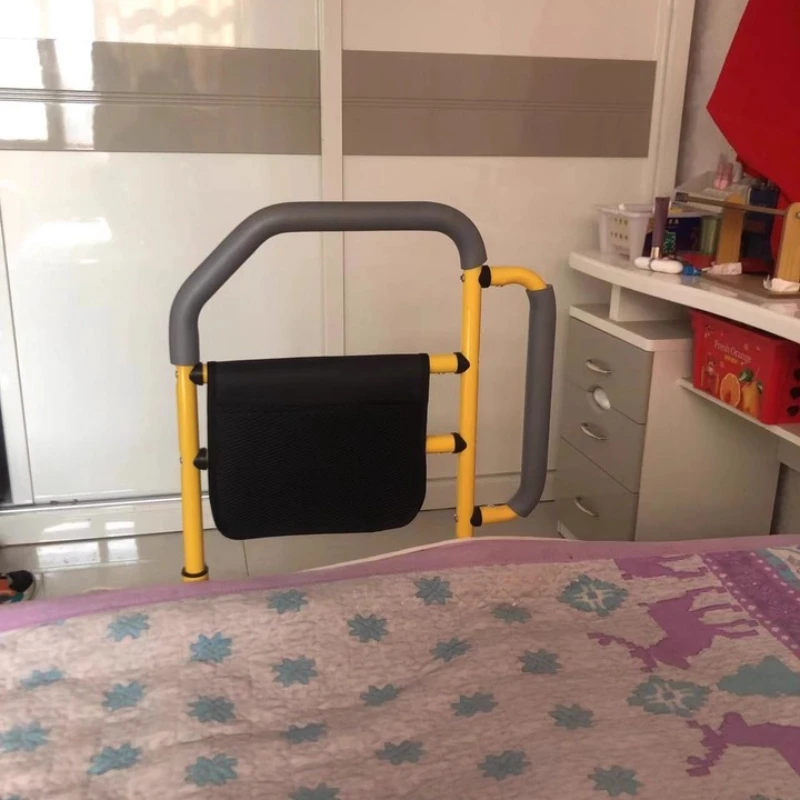 قضبان السرير لكبار السن-سرير أمان مساعدة السكك الحديدية الارتفاع-مقبض قابل للتعديل-حارس السرير انتزاع القضبان جيب التخزين-تناسب جميع أحجام السرير