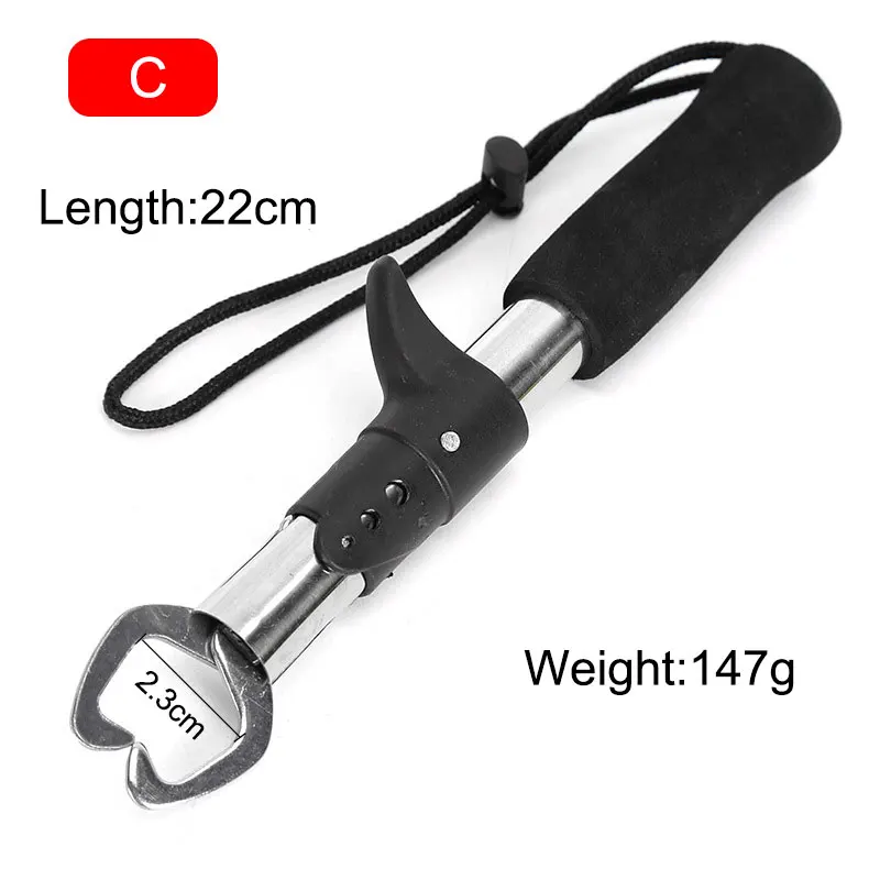 

Balanzze 22CM Stainless Steel Fishing Gripper Professional Fish Grip Lip Clamp Grabber Folding Pliers Control Device