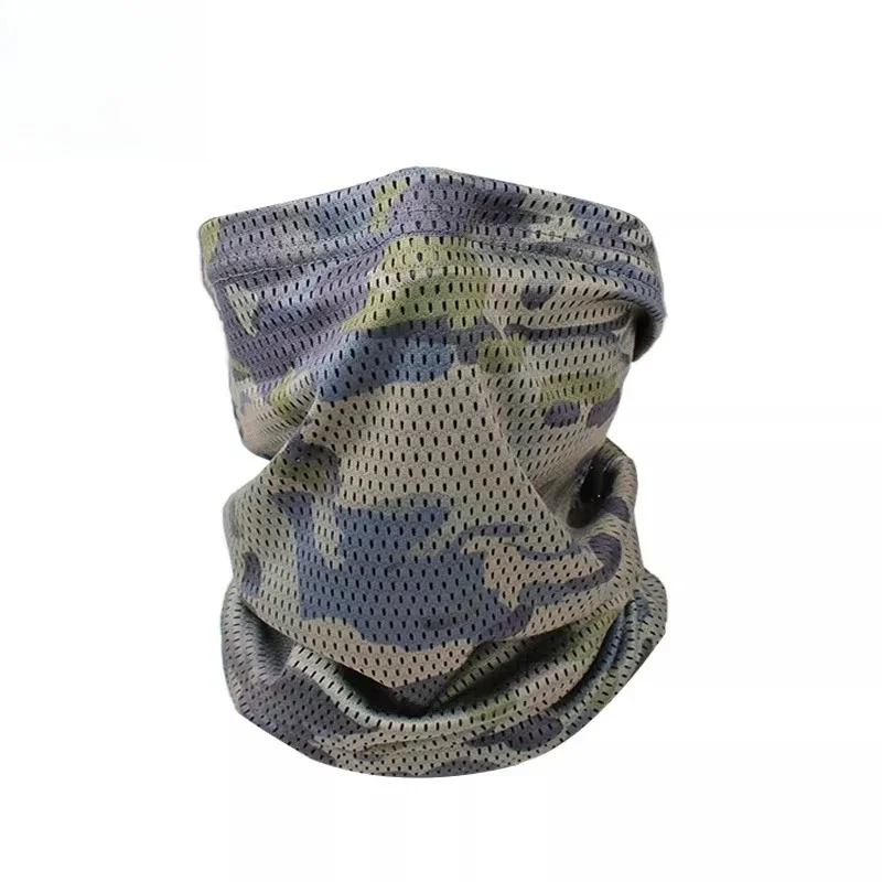 Lightweight Men's Outdoor Cycling Sun Protection Face Mask Neck Gaiter Combo Australian MC Mexican MC Camo