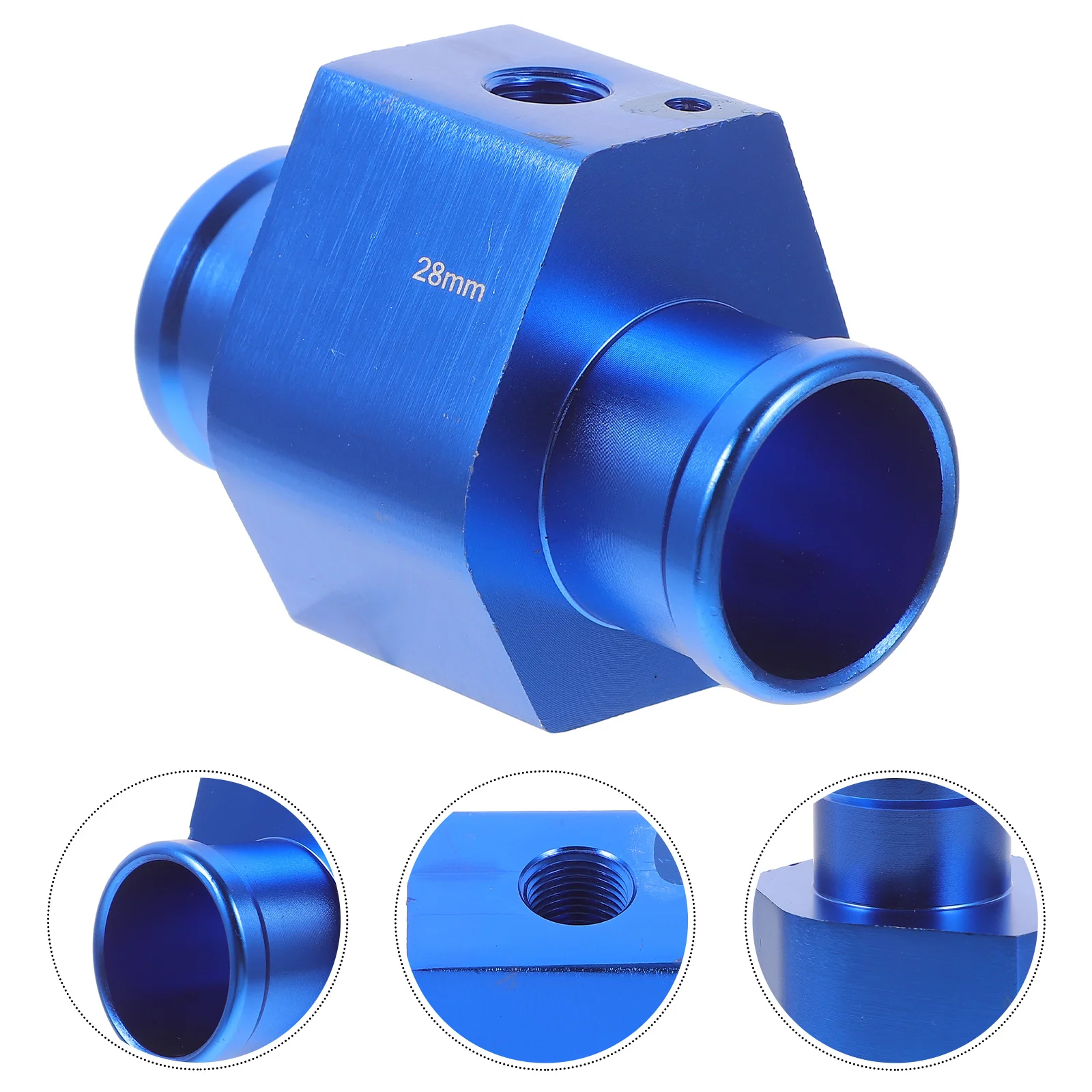 

Water Temp Sensor Adapter Durable Iron 3-Way Connector For Radiator Hose Modification Cooling System Upgrade Car Engine Part