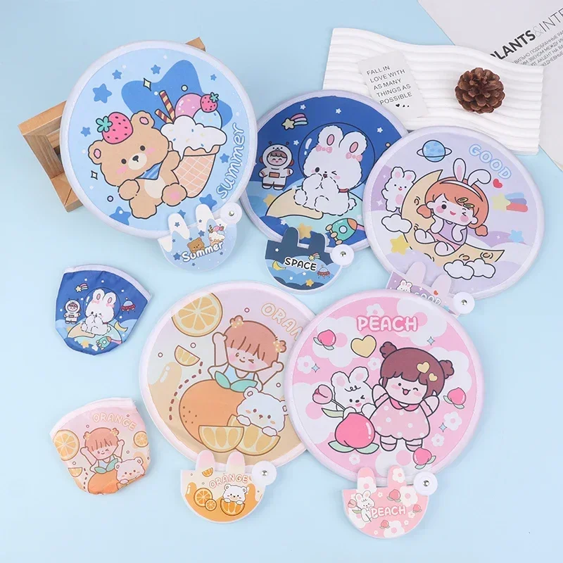 1-20PCS Mini Handheld Folding Fan with Handle Cute Portable Chinese Style Summer Cooling Gift for Travel Outdoor Party Essential