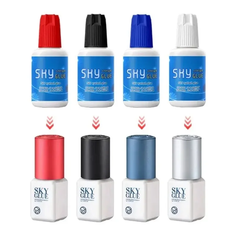 1pcs Sky Glue S Plus Type 5ml Korea Original Eyelash Extensions Glue 1-2S Fast Dry Time Retention Strong Adhesive Lashes Makeup