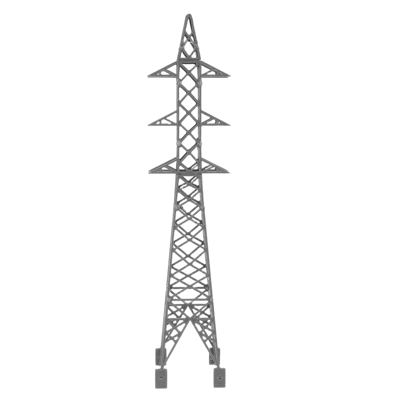 Plastic Miniature High Voltage Transmission Scale Miniature Model Building Kit Railroad Scenery Accessory Diorama