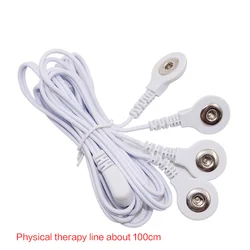 2 Way+4-Way Machine Massager Button Cable Electrode Electrode PadsStandard Connection Massage for TENS Unit Lead Wires Cables