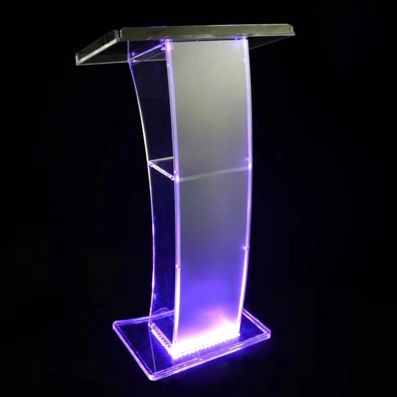Suministros personalizados para bodas, púlpito de iglesia, podio de acrílico, decoración para eventos de bodas y fiestas.