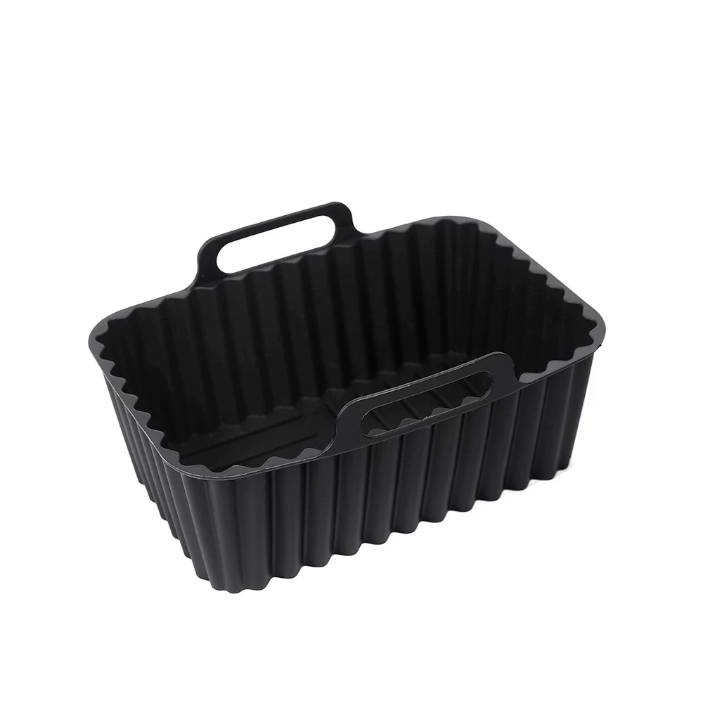 1PC Silicone Baking Tray Rectangular Air Fryer Silicone Pan Pad Kitchen Baking Oil Proof and non Stick Appliance