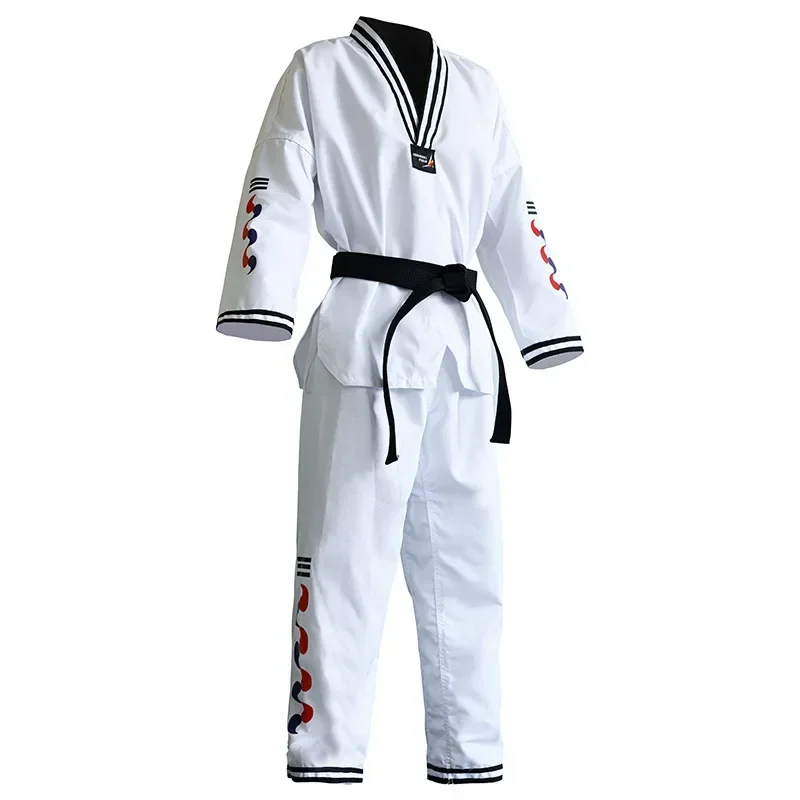 Korea Taekwondo Uniform V-Neck Dobok Uniforms Tae Kwon Do MMA Martial Arts Karate Half Sleeve Long Sleeve Karate Clothing