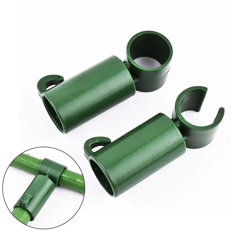 10/20/30pcs Universal Plastic Clips Plant Support Fixed Connector Pillar Gardening 16mm Fixed Bracket Climbing Pergola Connector