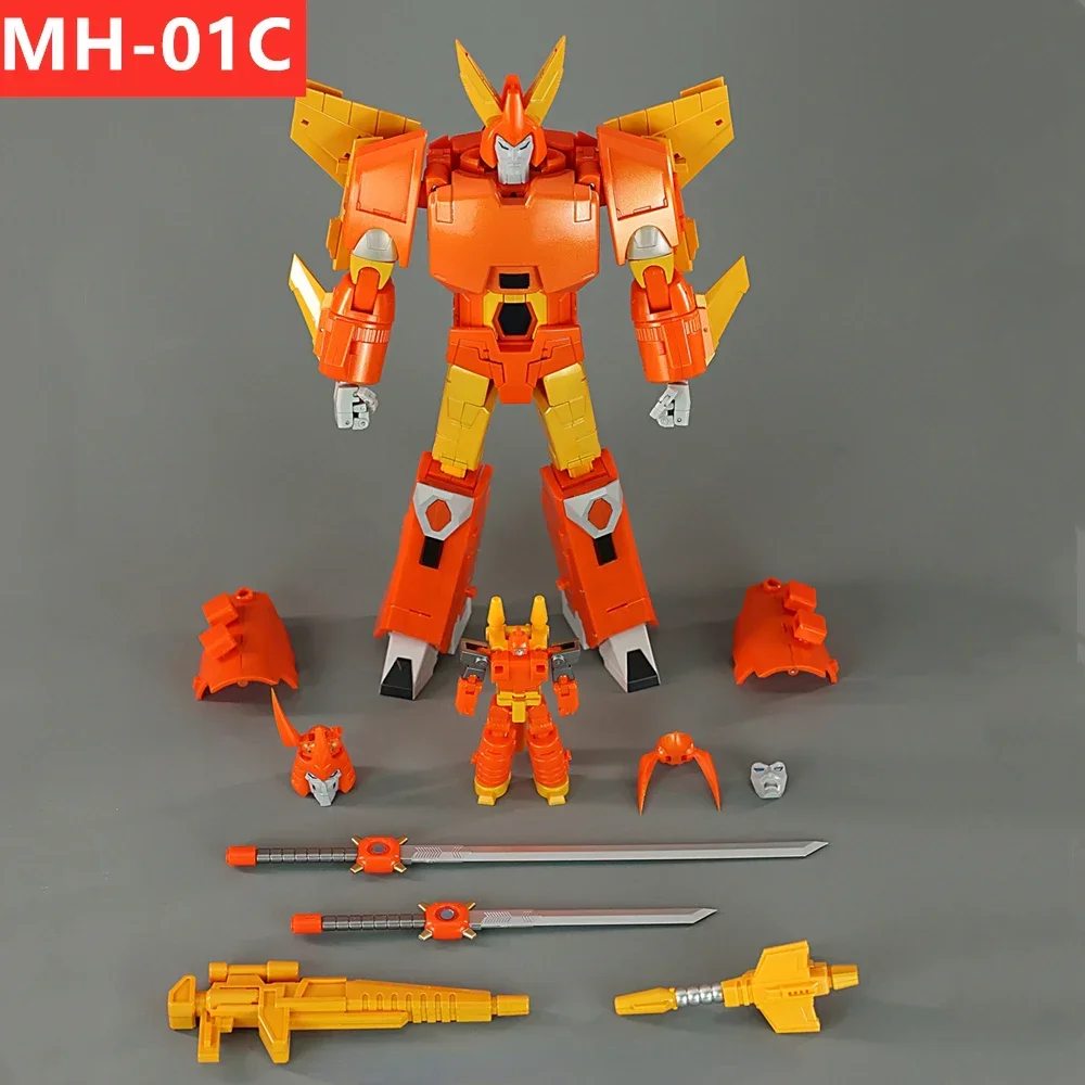 （IN STOCK ]）MHZ TOYS Transformation MH-01C MH01C Orange Hurricane Cyclonus 2.0 KO FT-29 High Quality Figure