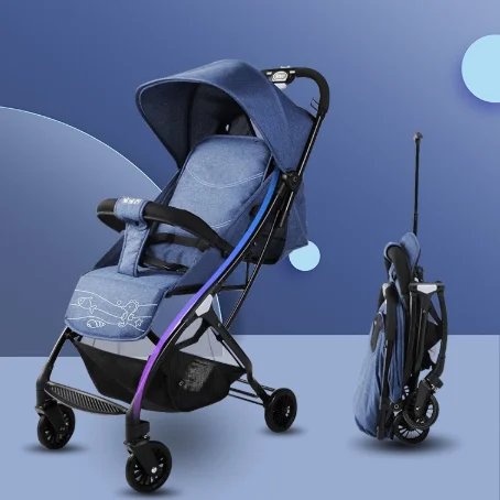 Baobaohao Deluxe Travel System Pram Light Foldable Baby Stroller