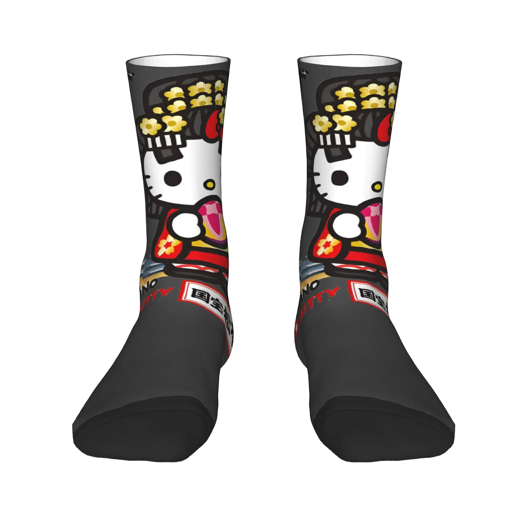 مرحبا كيتي شيراكا باكوغو جوارب القوطية الجوارب للجنسين الرجال لينة تنفس الجوارب الشتاء الدراجات نمط عدم الانزلاق الجوارب هدية فكرة #2