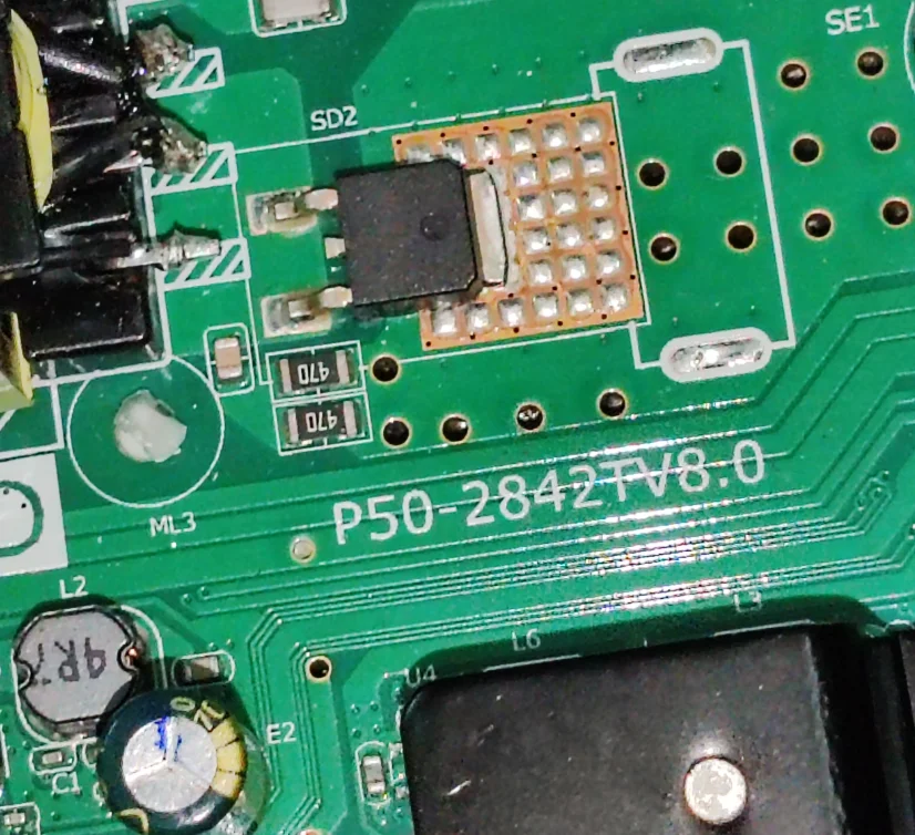 P50-2842TV8.0 три в одном, материнская плата для телевизора, реальные фотографии, хорошо Протестировано 36 -- 40 в 1,5 мА ГБ + 4 Гб