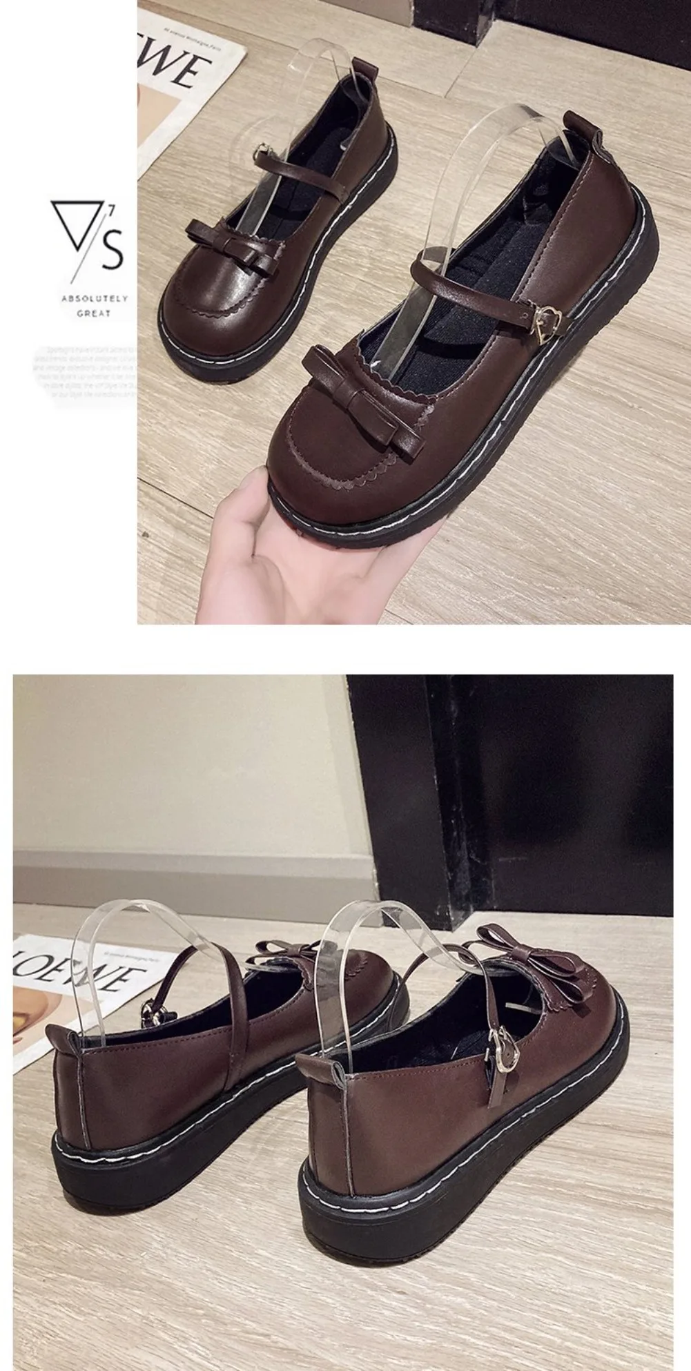 2026 Neue Frühlings-Lolita-Damen-Mary-Jane-Schuhe, schlichte, flache Schuhe mit runder Zehenpartie, Damen-Lederschuhe im schlichten Outdoor-College-Stil – Detail 22