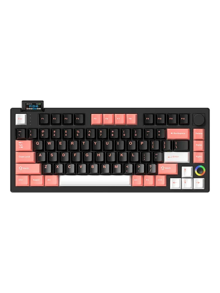 Imagem -05 - Olá Ganss-teclado Mecânico sem Fio para Jogos Junta Rgb Hot Swap Acessórios pc Gamer Presentes de Escritório Modos xs 75t