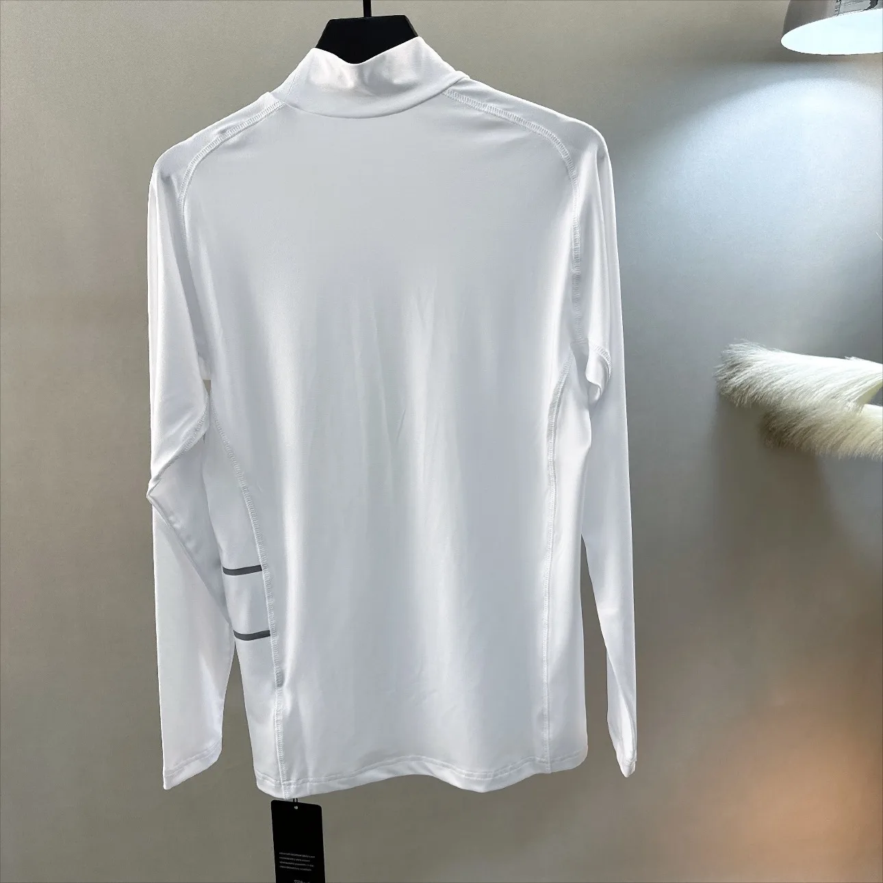 Men's Golf Top 2026 Fall New Korean Style Thick Sporty Quick-Dry Letter Print Minimalist Comfortable Polyester Moisture-Wicking