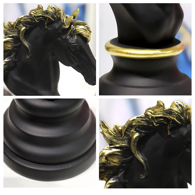 Simulation chess European and American style home window wine cabinet desktop personality creative resin small ornaments