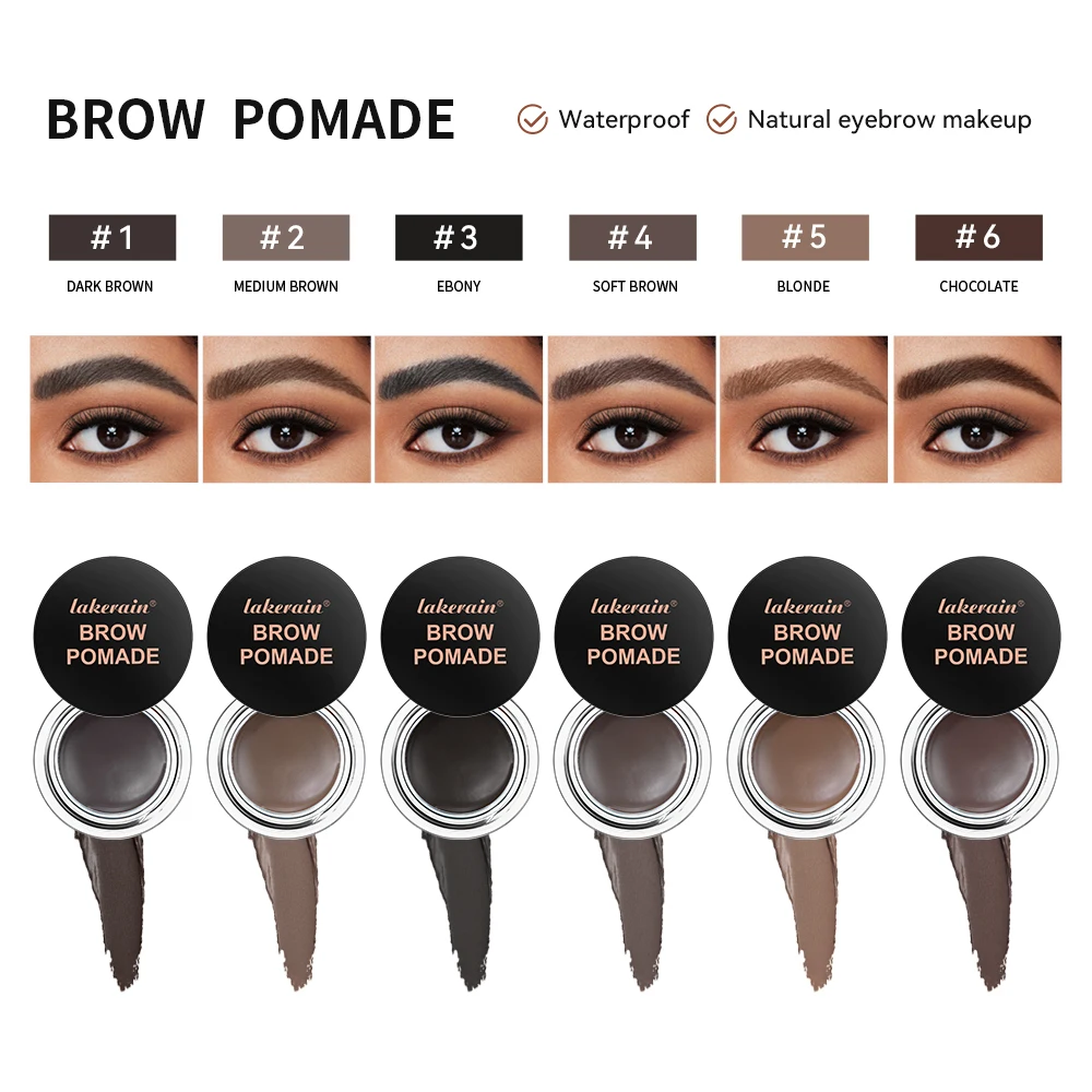 Crème coiffante pour sourcils, 6 couleurs, Gel pour sourcils, savon, longue durée, imperméable, cosmétiques, maquillage