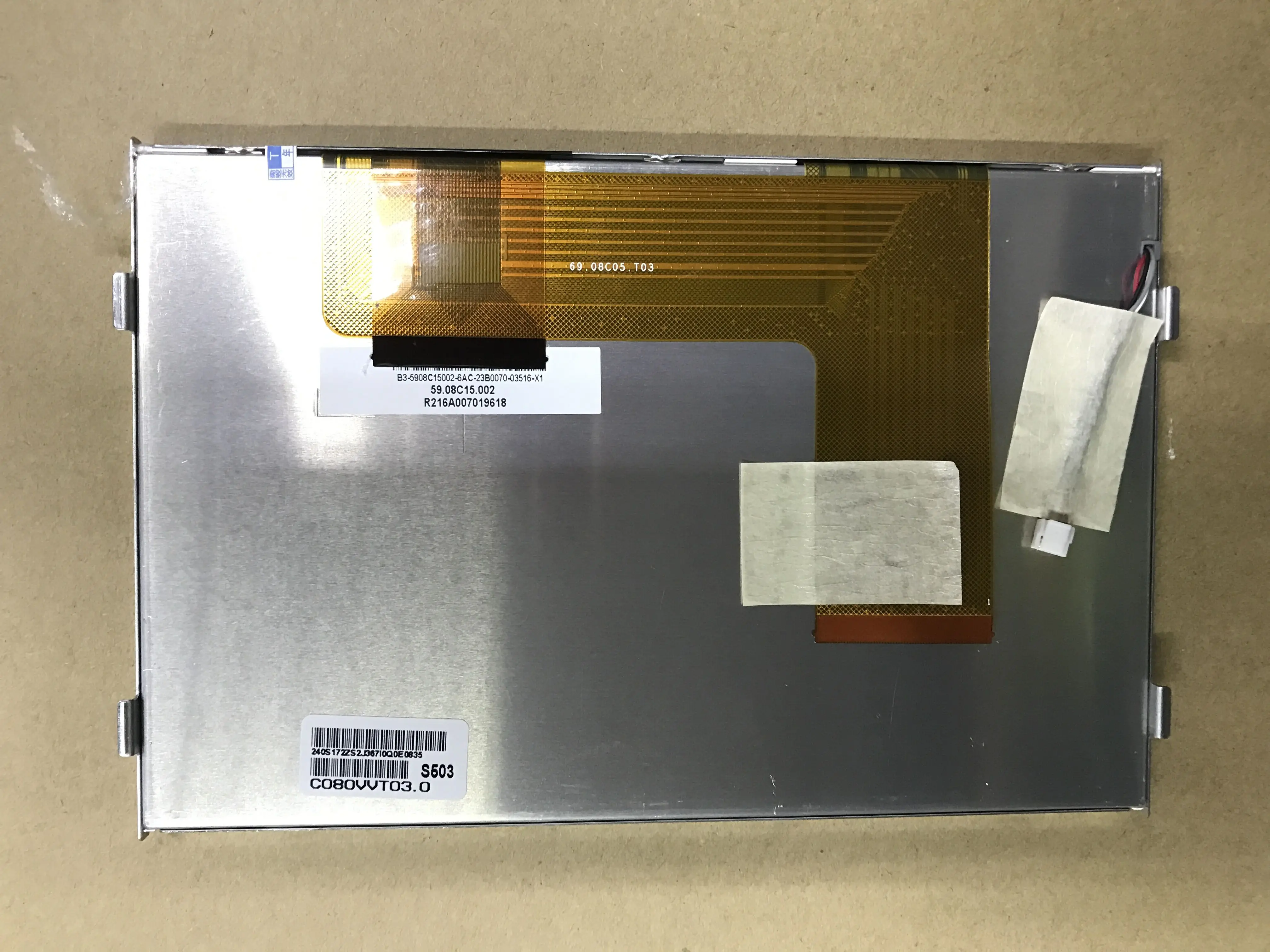 شاشة LCD لفولكس فاجن ، شاشة دي في دي للسيارة ، C080VVT03 ، C080VVT03.0 ، C080VVT03.0 ، أصلي ، جديد ، 8 بوصة