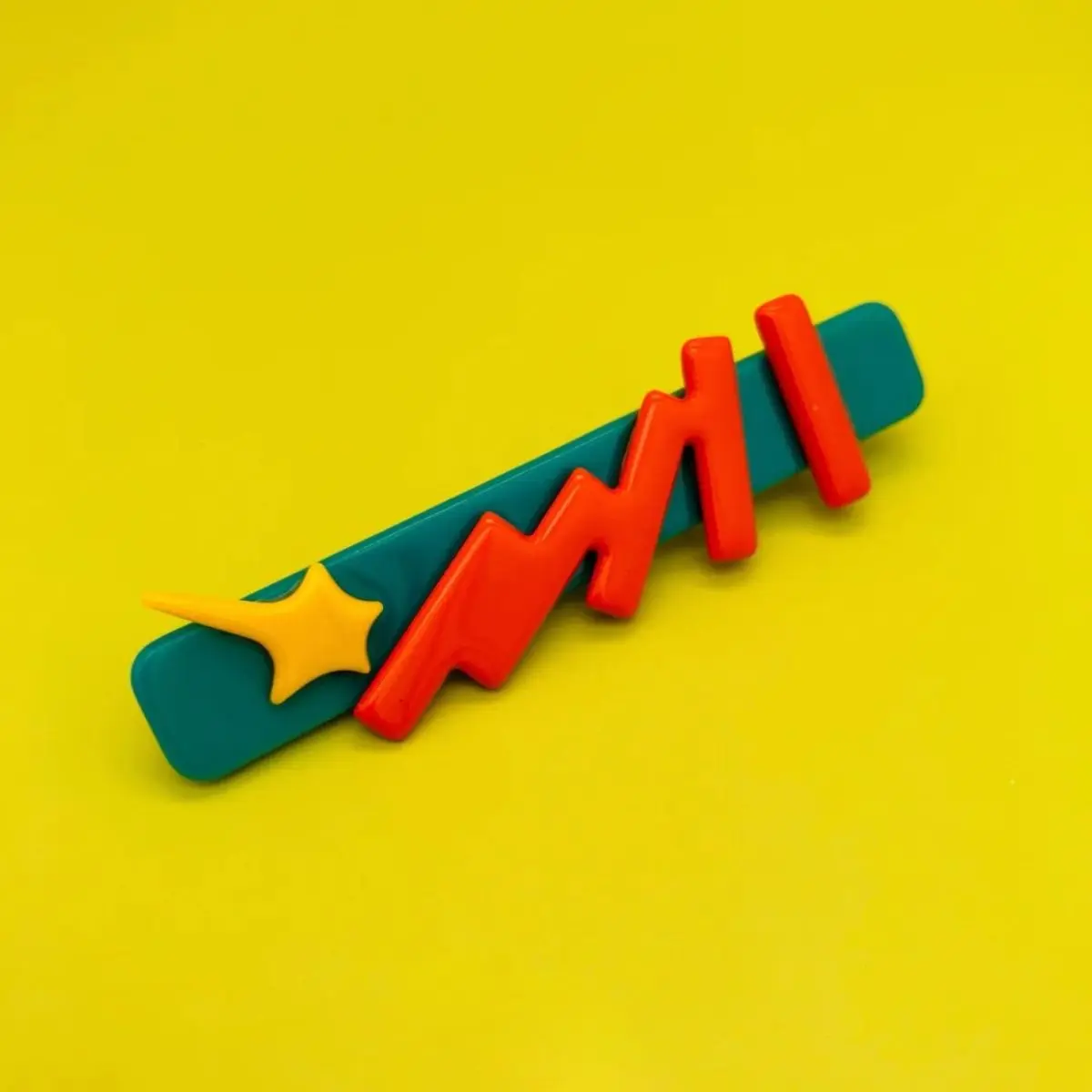 

Цветная заколка для волос Shooting Star Domino | Оригинальная заколка-уточка Star Duckbill, аксессуар для волос из ацетата, красочные аксессуары