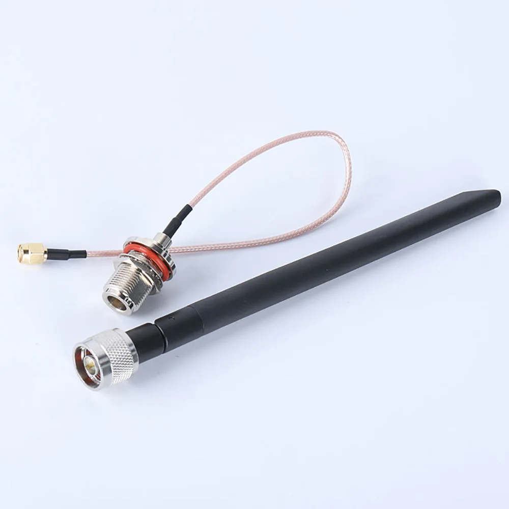 868MHz 915MHz LoRa External Rubber Rod Antenna Data Transmission Aerial N Male High Gain 5dBi Signal Amplification Enhancer