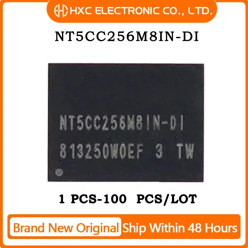 

5PCS/10PCS/50PCS/100PCS NT5CC256M8IN-DI NT5CC256M8IN DDR3 2GBIT BGA New Original IC Chip