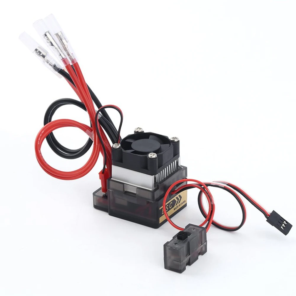 RC 320A Brushed ESC Speed Controller 7.2-16V 2-4S Lipo 5.6V/2A Output With Heat Sink For 1/8 1/10 RC Electric Car Truck Buggy