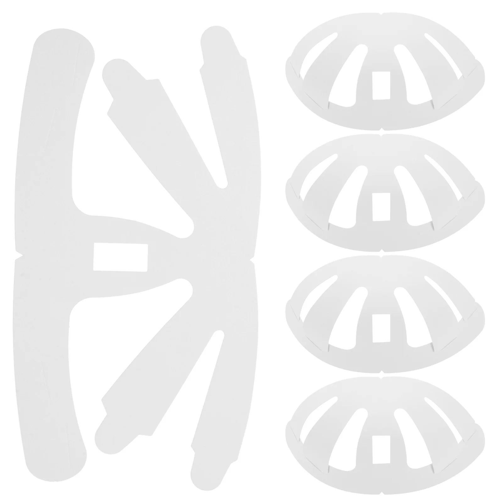 

50Pcs Cardboard Hat Supports White Double-Sided Insert for Baseball Caps Adult Sports Hats Shape Retention Cap Form Display