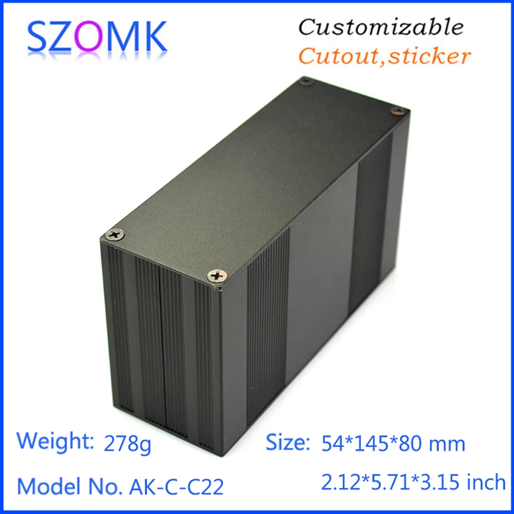 10Pcs/lot aluminum enclosures housing case aluminum box extrusion housing box enclosures 54*145*80mm